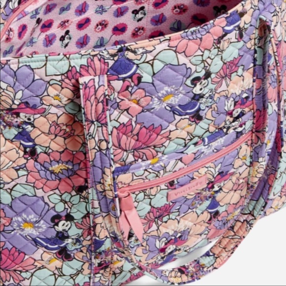 Vera Bradley Disney Minnies Garden Party Large Tote - Picture 3 of 15